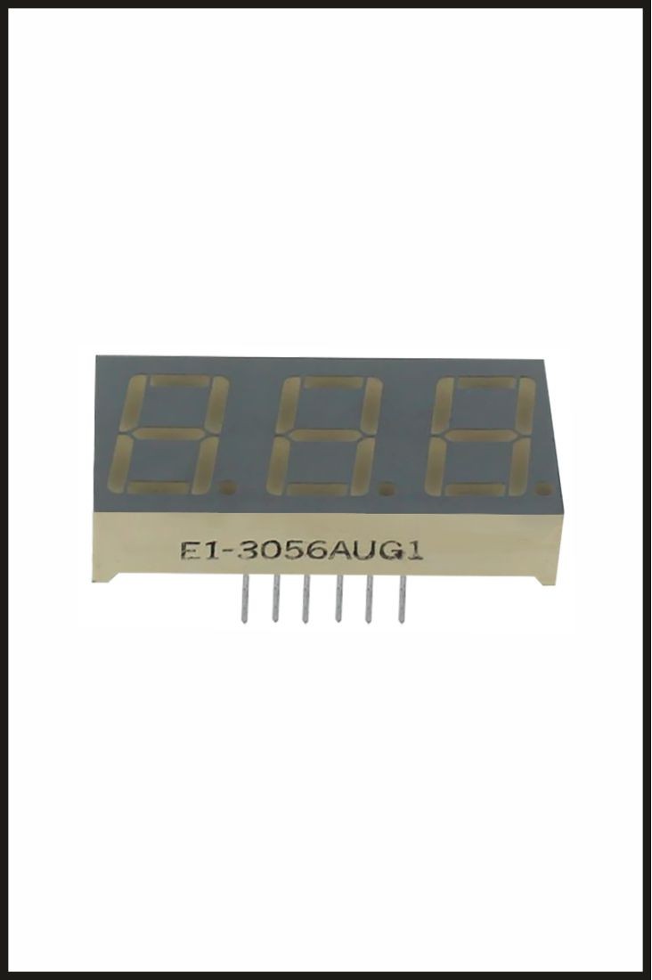 14.2mm 3 Digit Ortak Katot 7-Segment Display - Kırmızı