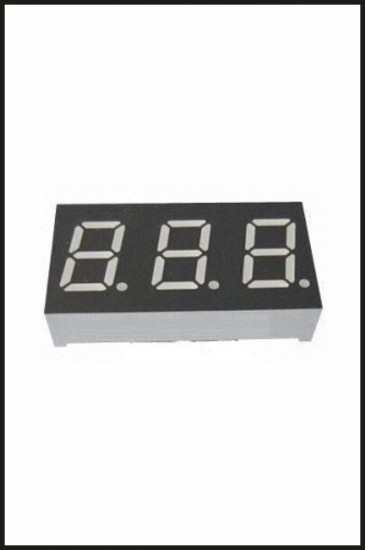 7mm 3 Digit Ortak Katot 7-Segment Display - Sarı